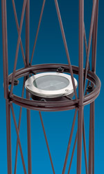 Arco de jard�n en metal con l�mparas solares 150 x 24 x 230 cm