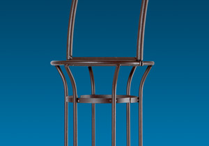 Arco de jard�n en metal con l�mparas solares 150 x 25 x 230 cm
