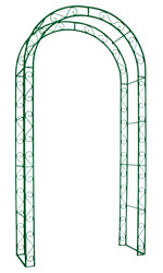 Arco de jard�n doble en metal 120 x 40 x 231 cm