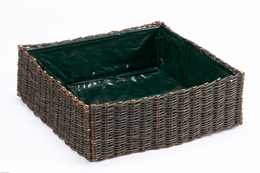 Jardinera cuadrada de plantaci�n en mimbre