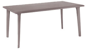 Sal�n resina 4 a 6 plazas, mesa chocolate