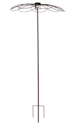 Tutor parasol en metal con l�mpara solar &Oslash; 100 x 220 cm