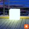Cubo Luminoso Blanco toma elctrica - 40x40x40 cm