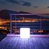 Cubo Luminoso Blanco toma elctrica - 40x40x40 cm