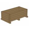 Jardinera de Madera Rectangular 120