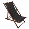 Silla de playa plegable de lujo - Gris