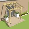 Prgola de Madera Adosada 3 x 2 m