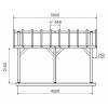 Prgola de Madera Adosada 5 x 3 m SHERWOOD