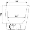 Maceta Gigante Rock  D.105 A.104 cm - Bronce