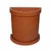 Jardinera Semicrculo Vela - Terracota