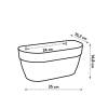 Maceta Pared Vibia Campana - 35 cm - Blanco - Elho