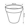 Loft Urban Round  D.40 A.35  Lila Lavanda  Elho