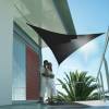 Lona parasol impermeable triangular - negro