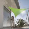 Lona parasol impermeable triangular - verde manzan