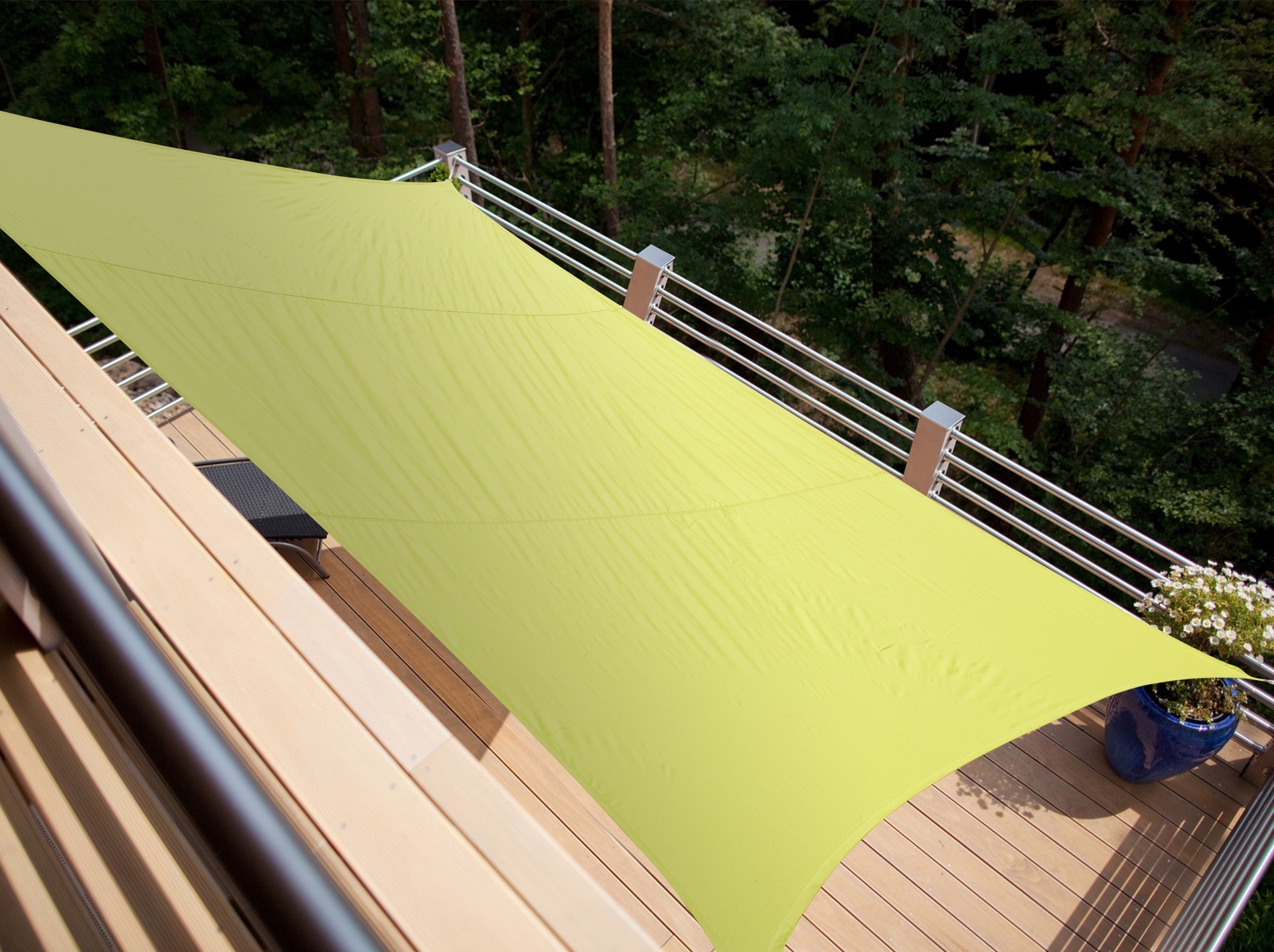 Lona parasol impermeable rectangular - verde anís